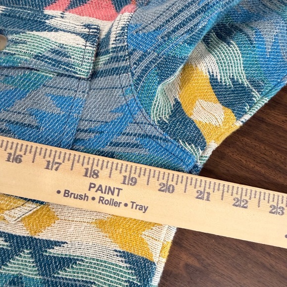 Urban Outfitters Mens Small Pre-Owned Southwestern Aztec 100% Cotton Shirt - Picture 10 of 14